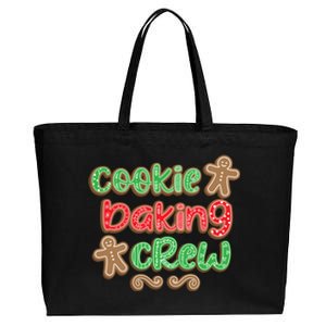 Cookie Baking Crew Christmas Holiday Bakers Gingerbread Gift Cotton Canvas Jumbo Tote