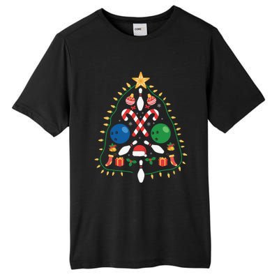 Cute Bowling Christmas Tree Lights Xmas Gift Gift Tall Fusion ChromaSoft Performance T-Shirt