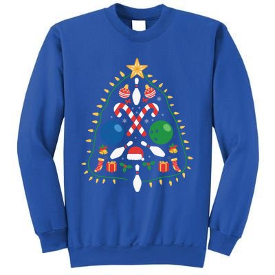 Cute Bowling Christmas Tree Lights Xmas Gift Gift Sweatshirt