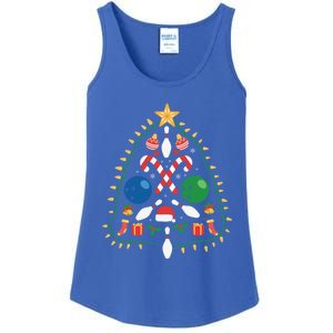 Cute Bowling Christmas Tree Lights Xmas Gift Gift Ladies Essential Tank