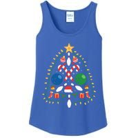 Cute Bowling Christmas Tree Lights Xmas Gift Gift Ladies Essential Tank