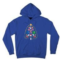 Cute Bowling Christmas Tree Lights Xmas Gift Gift Tall Hoodie