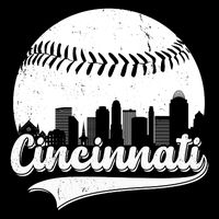 Cincinnati Baseball City Skyline 16 in Basic Backpack
