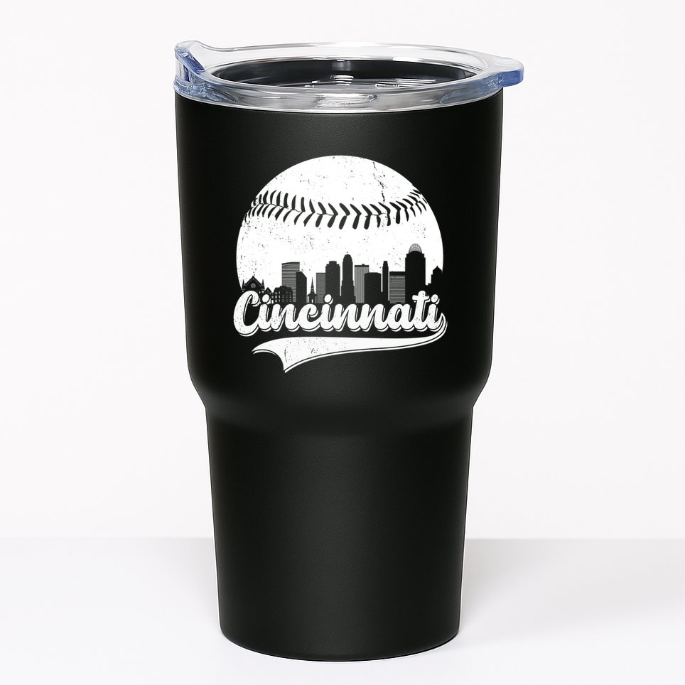 Cincinnati Baseball City Skyline Tumbler