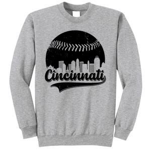 Cincinnati Baseball City Skyline Sweatshirt