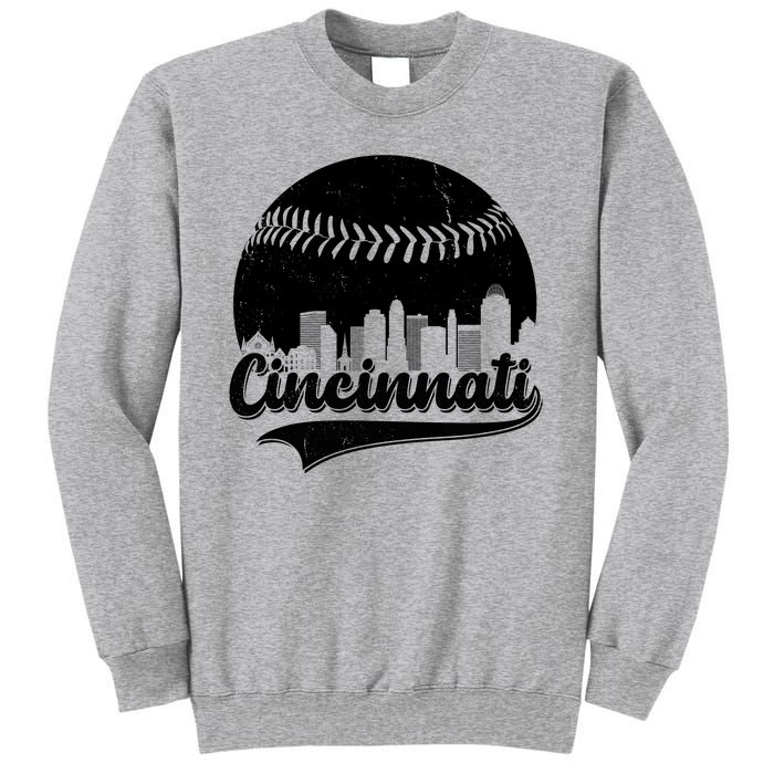 Cincinnati Baseball City Skyline Sweatshirt