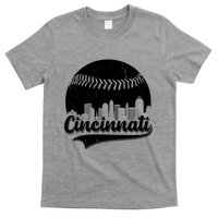 Cincinnati Baseball City Skyline T-Shirt