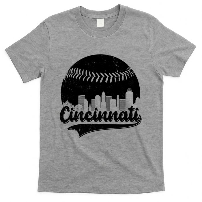 Cincinnati Baseball City Skyline T-Shirt
