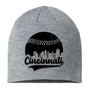 Cincinnati Baseball City Skyline Sustainable Beanie