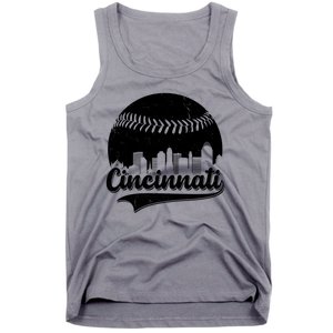 Cincinnati Baseball City Skyline Tank Top