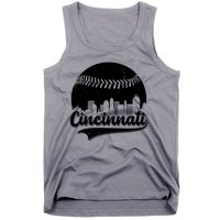 Cincinnati Baseball City Skyline Tank Top