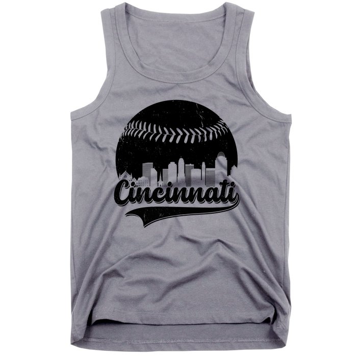 Cincinnati Baseball City Skyline Tank Top