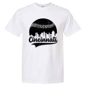 Cincinnati Baseball City Skyline Garment-Dyed Heavyweight T-Shirt