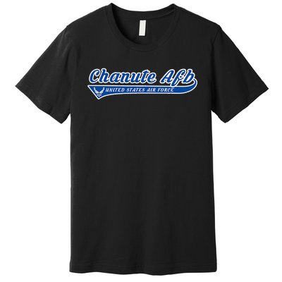 Chanute Base Chanute Afb Illinois Il Vintage Premium T-Shirt