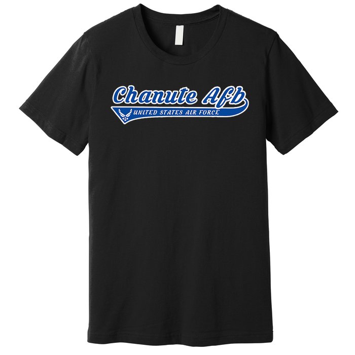 Chanute Base Chanute Afb Illinois Il Vintage Premium T-Shirt