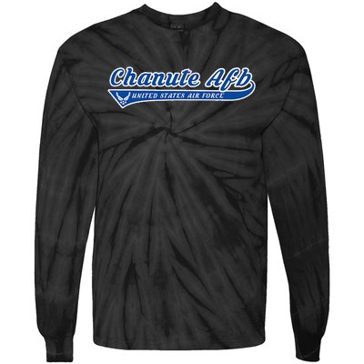 Chanute Base Chanute Afb Illinois Il Vintage Tie-Dye Long Sleeve Shirt