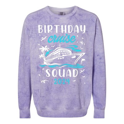 Cruise Bday Colorblast Crewneck Sweatshirt