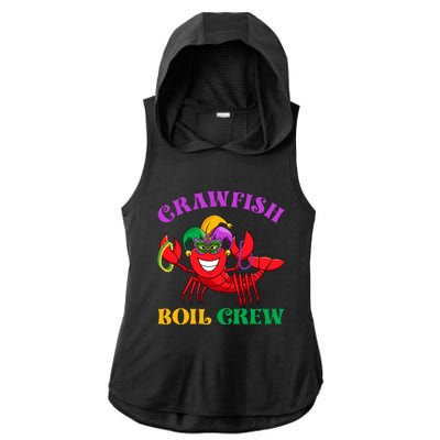 Crawfish Boil Crew Funny Mardi Gras Carnival New Orleans Cute Gift Ladies PosiCharge Tri-Blend Wicking Draft Hoodie Tank