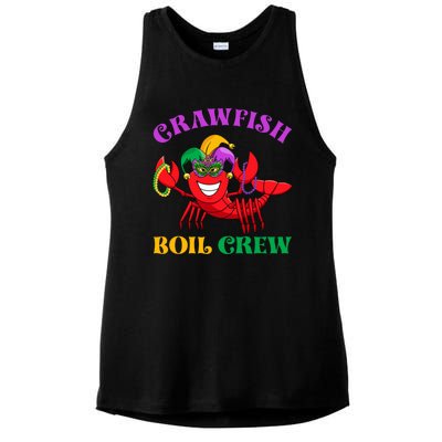 Crawfish Boil Crew Funny Mardi Gras Carnival New Orleans Cute Gift Ladies PosiCharge Tri-Blend Wicking Tank