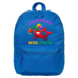 Crawfish Boil Crew Funny Mardi Gras Carnival New Orleans Cute Gift 16 in Basic Backpack