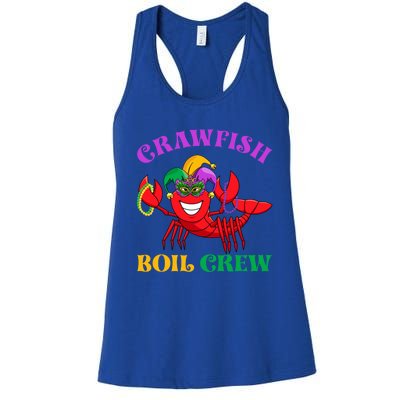 Crawfish Boil Crew Funny Mardi Gras Carnival New Orleans Cute Gift Women's Racerback Tank