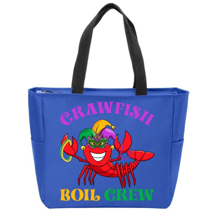 Crawfish Boil Crew Funny Mardi Gras Carnival New Orleans Cute Gift Zip Tote Bag