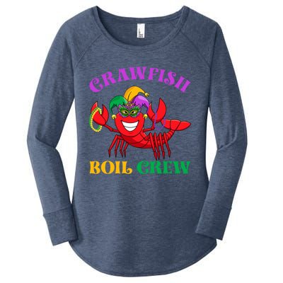 Crawfish Boil Crew Funny Mardi Gras Carnival New Orleans Cute Gift Women's Perfect Tri Tunic Long Sleeve Shirt