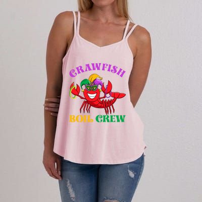 Crawfish Boil Crew Funny Mardi Gras Carnival New Orleans Cute Gift Women's Strappy Tank