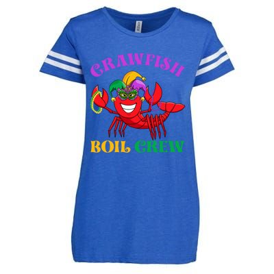 Crawfish Boil Crew Funny Mardi Gras Carnival New Orleans Cute Gift Enza Ladies Jersey Football T-Shirt