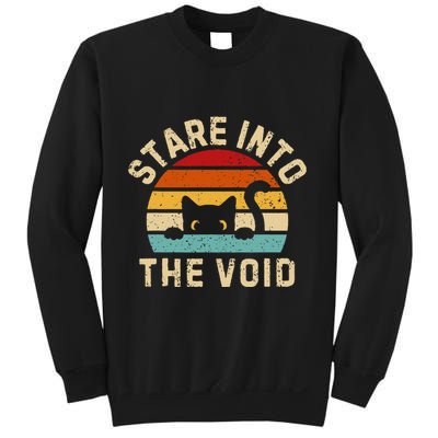 Cute Black Cat Stare Into The Void Sweatshirt