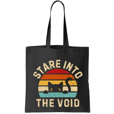 Cute Black Cat Stare Into The Void Bag