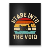 Cute Black Cat Stare Into The Void Poster