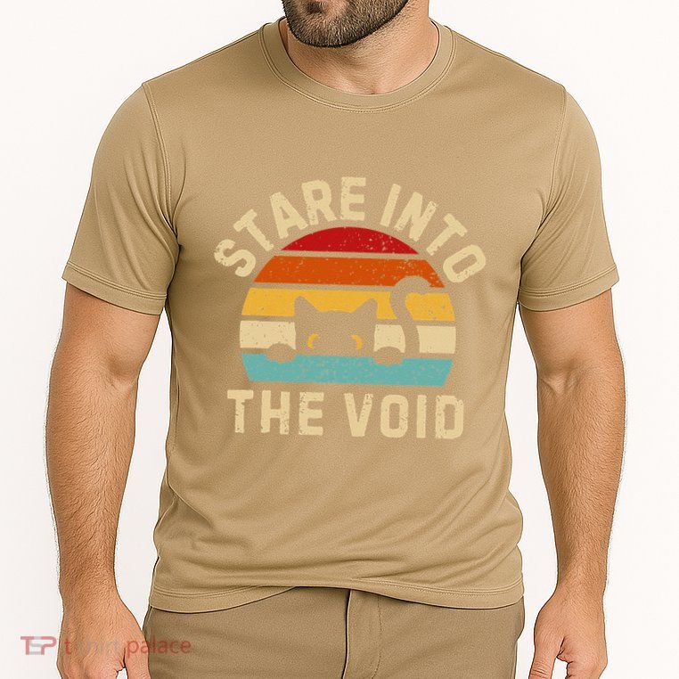 Cute Black Cat Stare Into The Void Performance Shirt