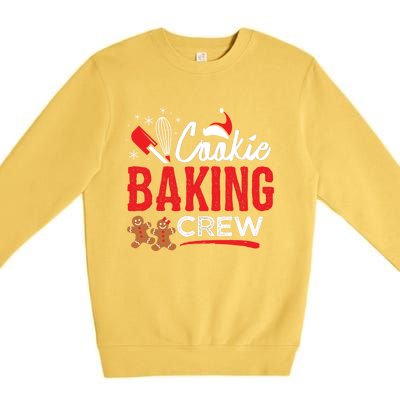 Cookie Baking Crew Family Christmas Holiday Cool Gift Premium Crewneck Sweatshirt