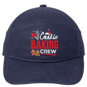 Cookie Baking Crew Family Christmas Holiday Cool Gift 7-Panel Snapback Hat