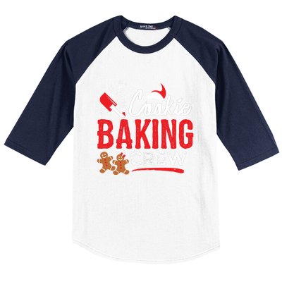 Cookie Baking Crew Family Christmas Holiday Cool Gift Baseball Sleeve Shirt