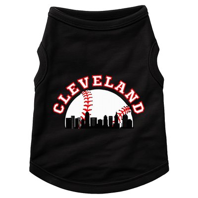 Cleveland Baseball Cleveland Oh Cityscape Cle Skyline Doggie Tank