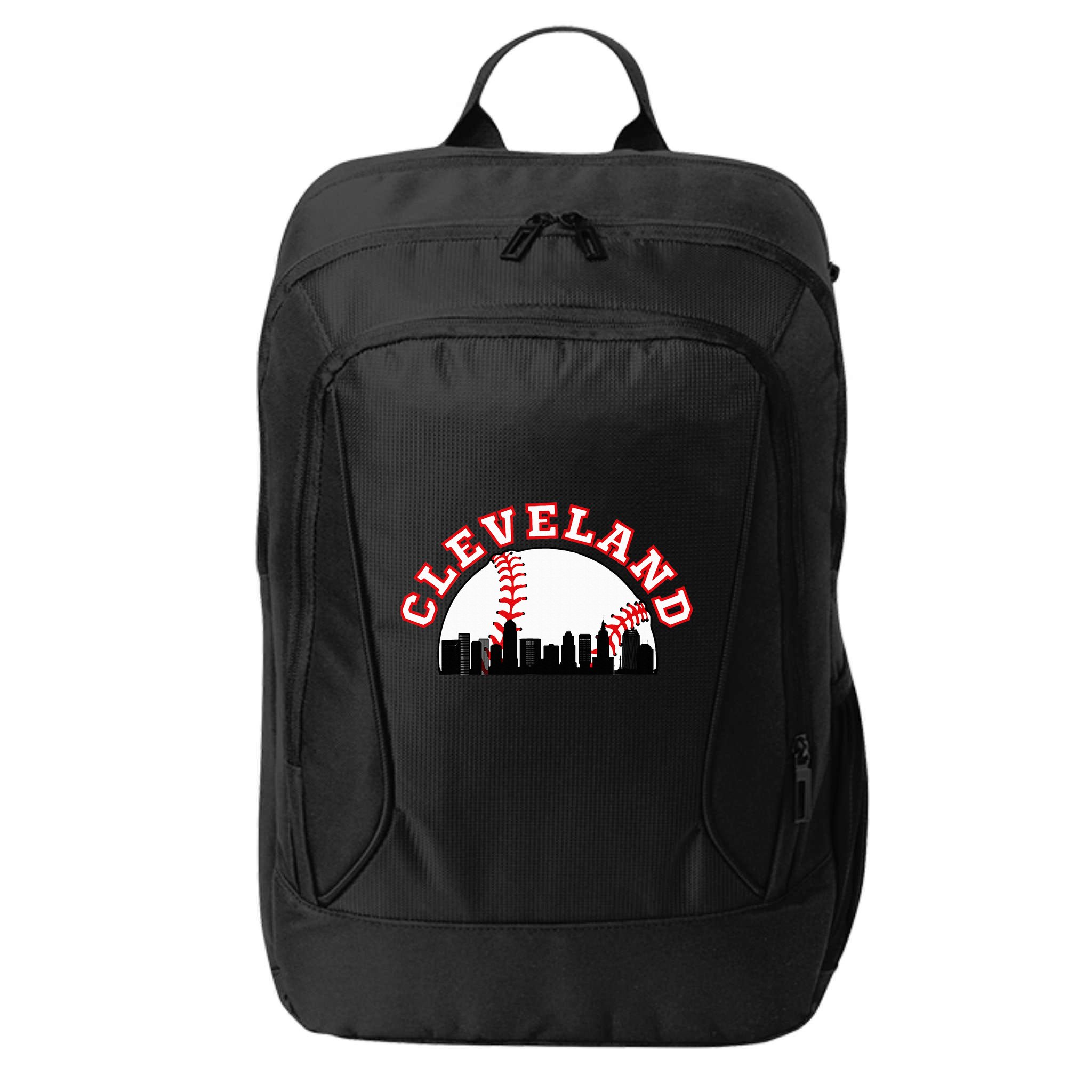 Cleveland Baseball Cleveland Oh Cityscape Cle Skyline City Backpack