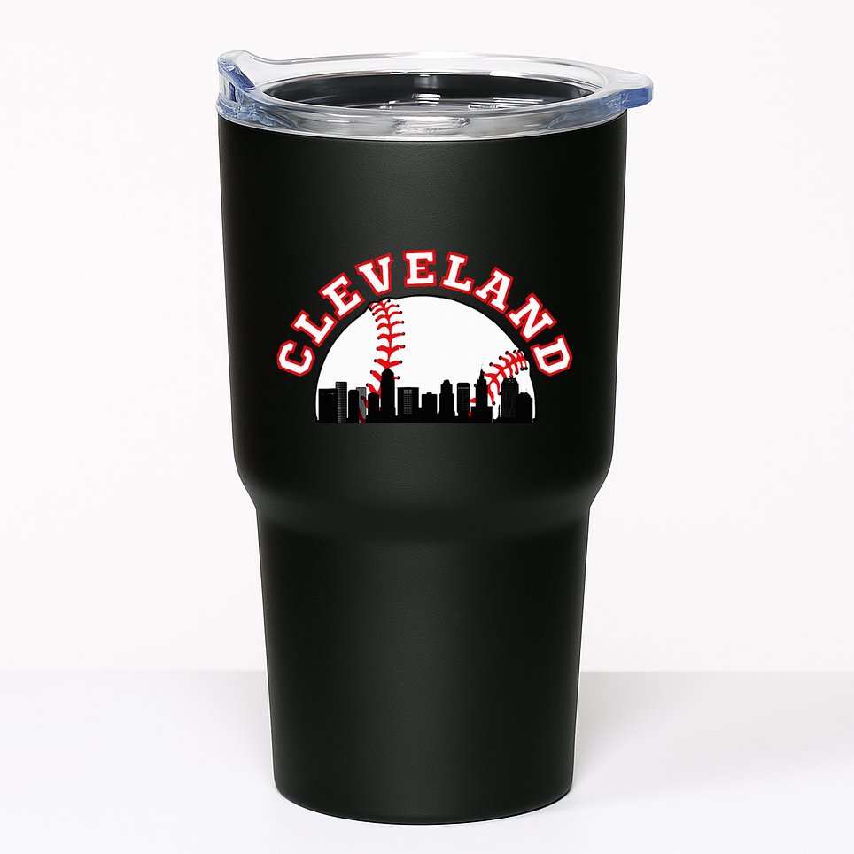 Cleveland Baseball Cleveland Oh Cityscape Cle Skyline Tumbler