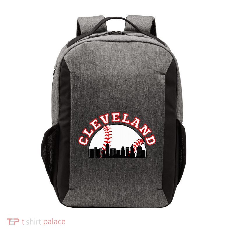 Cleveland Baseball Cleveland Oh Cityscape Cle Skyline Vector Backpack