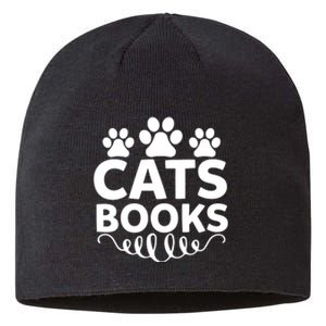 Cats Books Sustainable Beanie