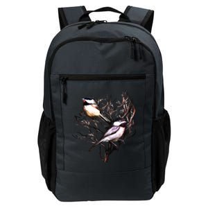 Cute Black Capped Chickadees In Branches Funny Gift Daily Commute Backpack