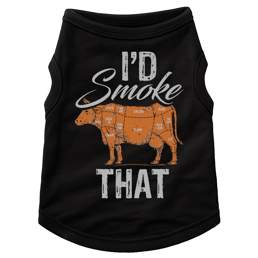 Chef Butcher Cook BBQ Cow Beef Funny Sayings Meat Lover Fan Doggie Tank