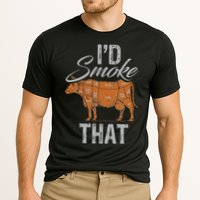 Chef Butcher Cook BBQ Cow Beef Funny Sayings Meat Lover Fan Cooling Performance Crew T-Shirt