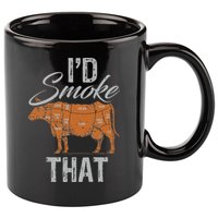 Chef Butcher Cook BBQ Cow Beef Funny Sayings Meat Lover Fan 11oz C Handle Ceramic Mug