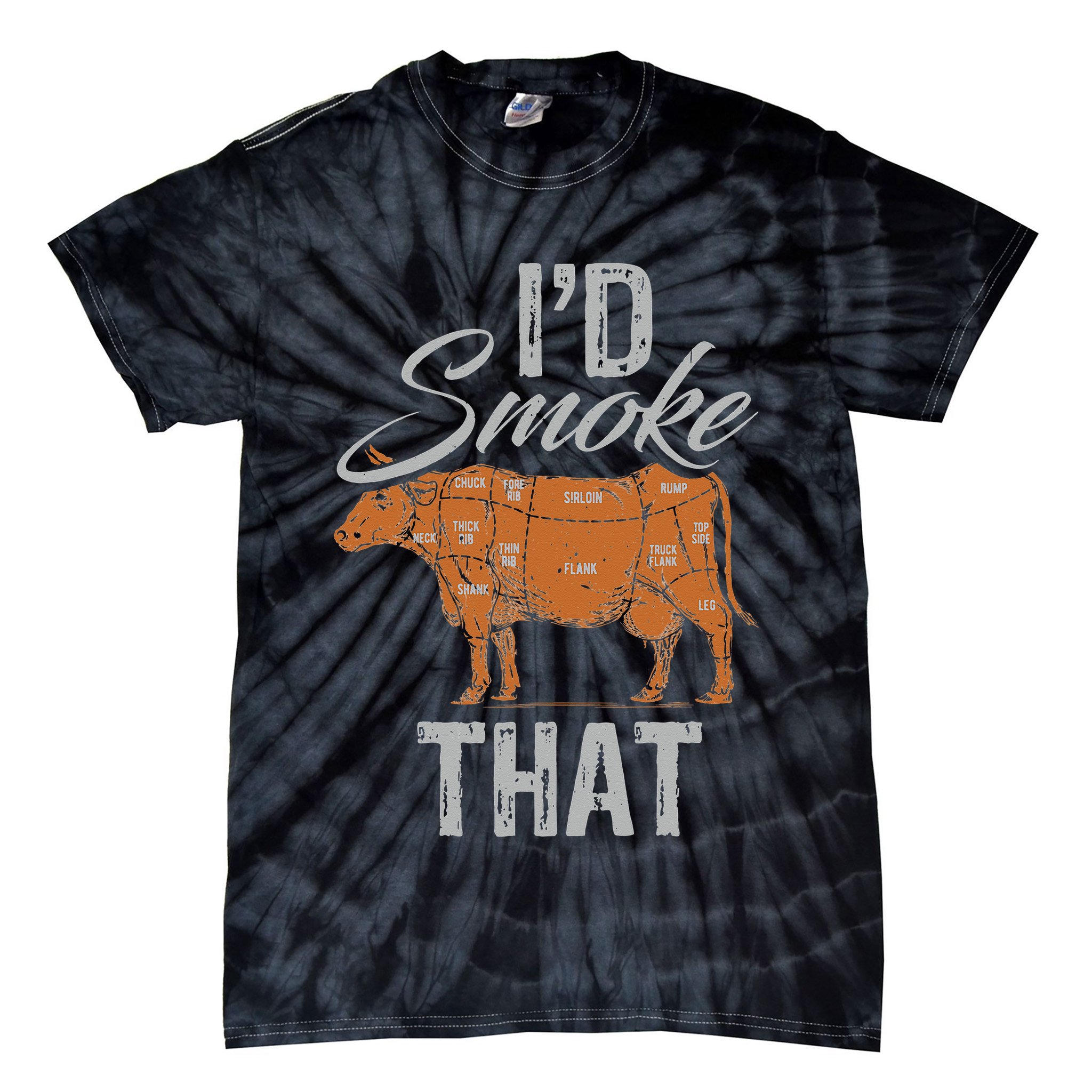 Chef Butcher Cook BBQ Cow Beef Funny Sayings Meat Lover Fan Tie-Dye T-Shirt