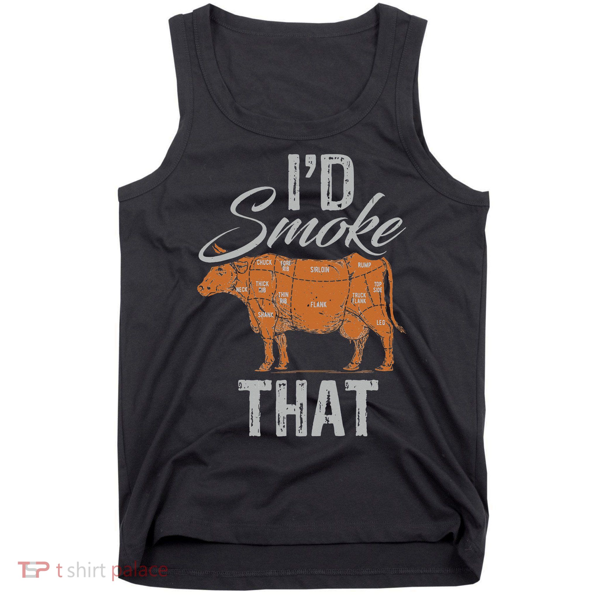 Chef Butcher Cook BBQ Cow Beef Funny Sayings Meat Lover Fan Tank Top