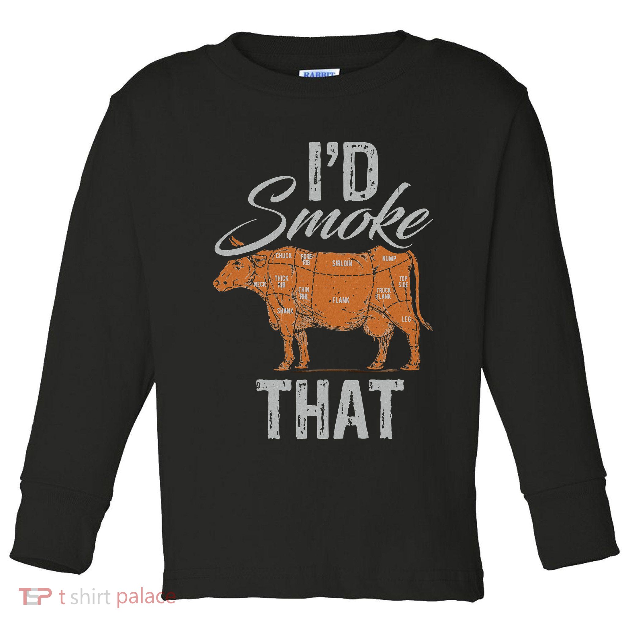 Chef Butcher Cook BBQ Cow Beef Funny Sayings Meat Lover Fan Toddler Long Sleeve Shirt