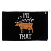 Chef Butcher Cook BBQ Cow Beef Funny Sayings Meat Lover Fan Grommeted Golf Towel