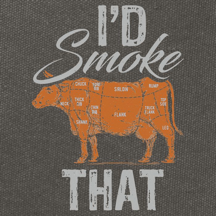 Chef Butcher Cook BBQ Cow Beef Funny Sayings Meat Lover Fan Cotton Canvas Backpack